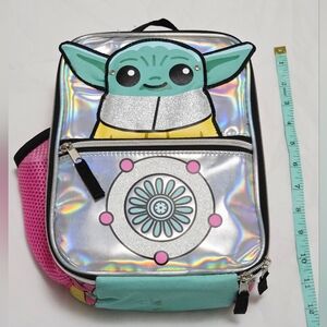 Holographic Kids Insulated Lunchbox with Baby Yoda